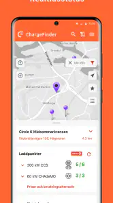 ChargeFinder: Ladda din elbil screenshot