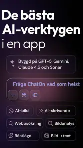 ChatOn – svensk AI-chattbot screenshot