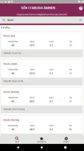 Farliga ämnen screenshot