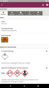 Farliga ämnen screenshot