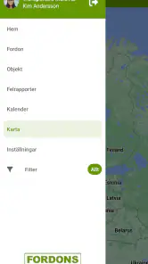 Fordonskontroll screenshot