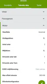 Fordonskontroll screenshot