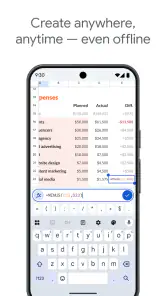 Google Kalkylark screenshot