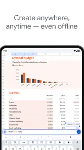 Google Kalkylark screenshot