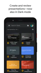 Google Presentationer screenshot