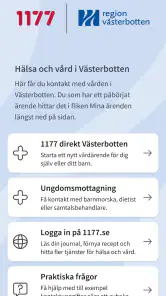 Hälsa och vård i Västerbotten screenshot