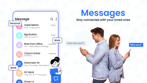 Messenger: SMS Home Launcher screenshot