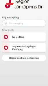 Min vård Region Jönköpings län screenshot
