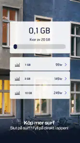 Mitt Telenor, Sverige screenshot