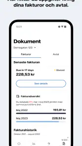 Mitt Vattenfall screenshot