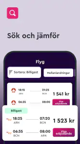 momondo Flyg, Hotell, Hyrbil screenshot