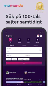 momondo Flyg, Hotell, Hyrbil screenshot