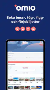 Omio: SJ Tåg, Buss, Resor App screenshot