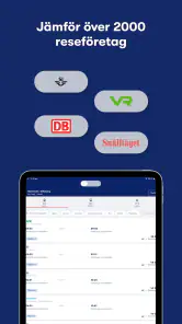 Omio: SJ Tåg, Buss, Resor App screenshot