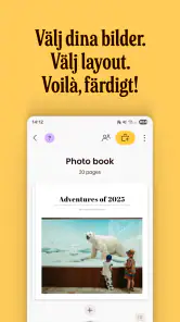 Once Upon | Fotobok med text screenshot