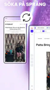 Opera webbläsare med VPN screenshot