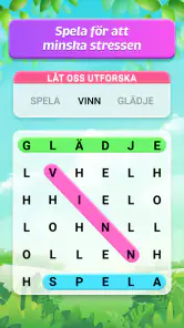 Ordsökningspussel screenshot