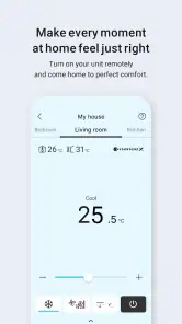 Panasonic Comfort Cloud screenshot