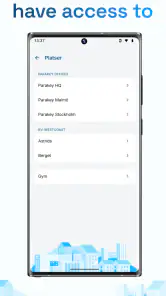Parakey: Mobile access screenshot
