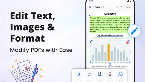 PDF-läsare, redigerare screenshot