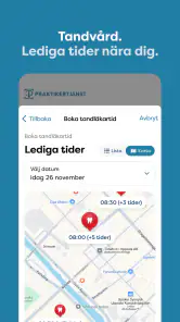 Praktikertjänst vård&tandvård screenshot