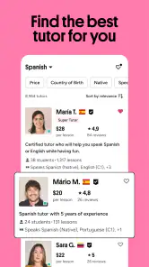 Preply - Lär dig 90 språk screenshot