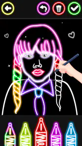 Prinsessa målarbok glitter screenshot