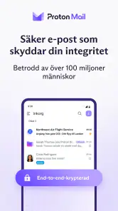 Proton Mail: Krypterad e-post screenshot