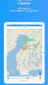 Regnradar - med prognos screenshot