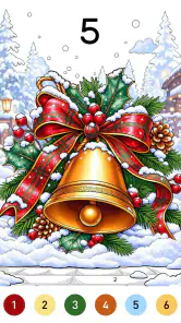 Santa Color By Number Games screenshot
