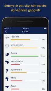 Seterra Geografi screenshot