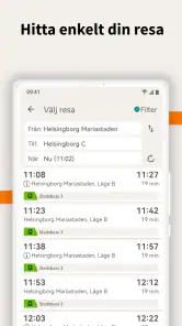 Skånetrafiken screenshot