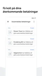 Swish betalningar screenshot