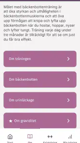 Tät Bäckenbottenträning screenshot
