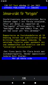 TextTV - Svensk text-tv, SVT screenshot