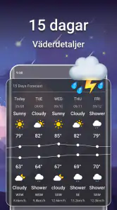 Väderprognos & liveradar screenshot