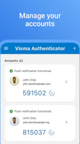 Visma Authenticator screenshot