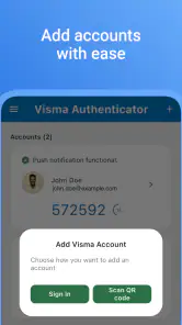 Visma Authenticator screenshot