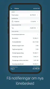 Visma Employee: se din lön screenshot