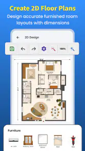 3D 房屋设计与平面图布局 screenshot