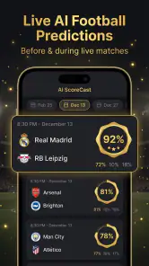 AI Scorecast Football Analysis screenshot