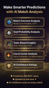 AI Scorecast Football Analysis screenshot