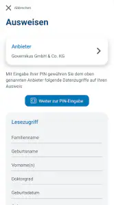 AusweisApp Bund screenshot