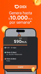 DiDi Conductor: Auto o moto screenshot