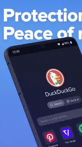DuckDuckGo, optional Duck.ai screenshot