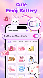Emoji Battery Icon Customize screenshot