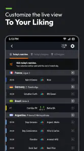 Futbol24 soccer livescore app screenshot