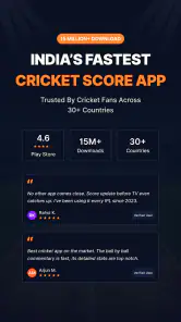Just Cricket: Fast Live Score screenshot