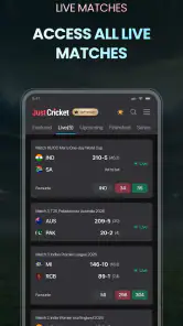 Just Cricket: Fast Live Score screenshot