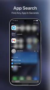 Launcher OS 27 : Liquid Glass screenshot